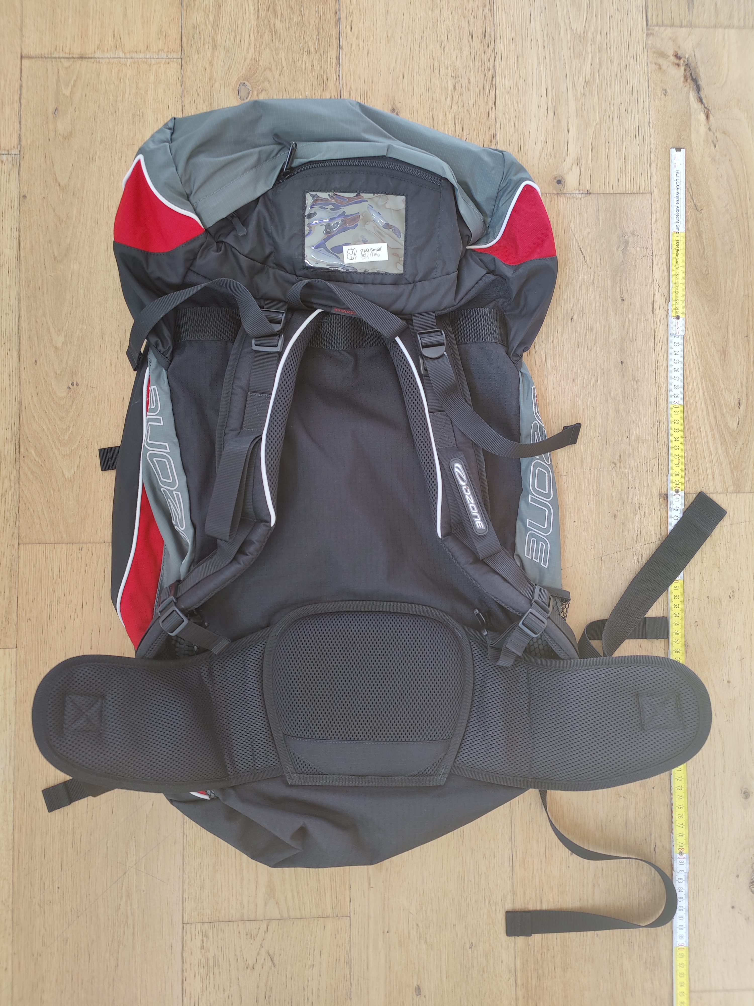 Ozone Gleitschirm Pack-  Rucksack   90 Liter / älteres Model