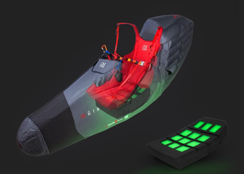 Koroyd Protektor Elemente für Gurtzeuge von Gin, Neo etc.