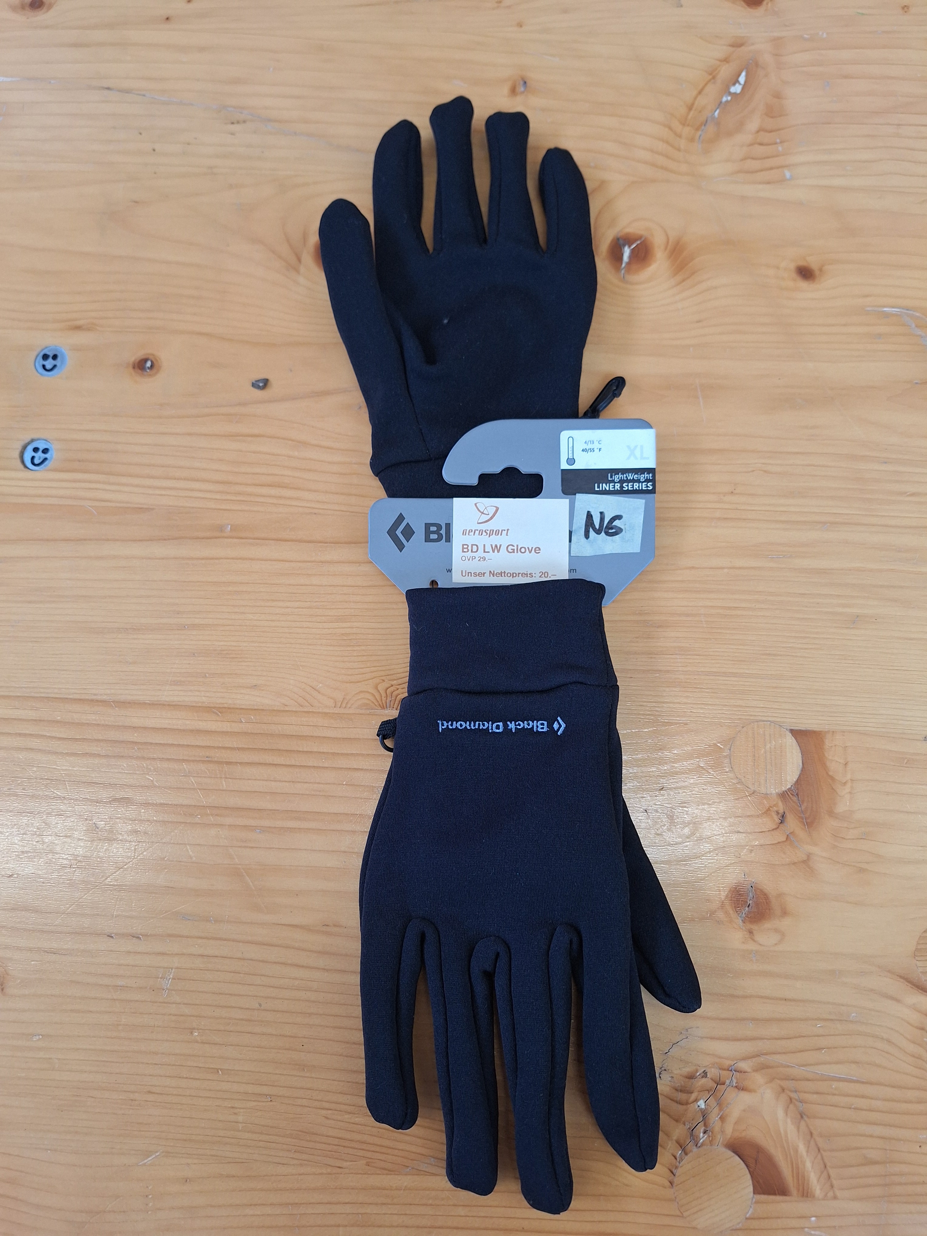 Handschuh Black Diamond - Lightweight Liner - Grösse XL