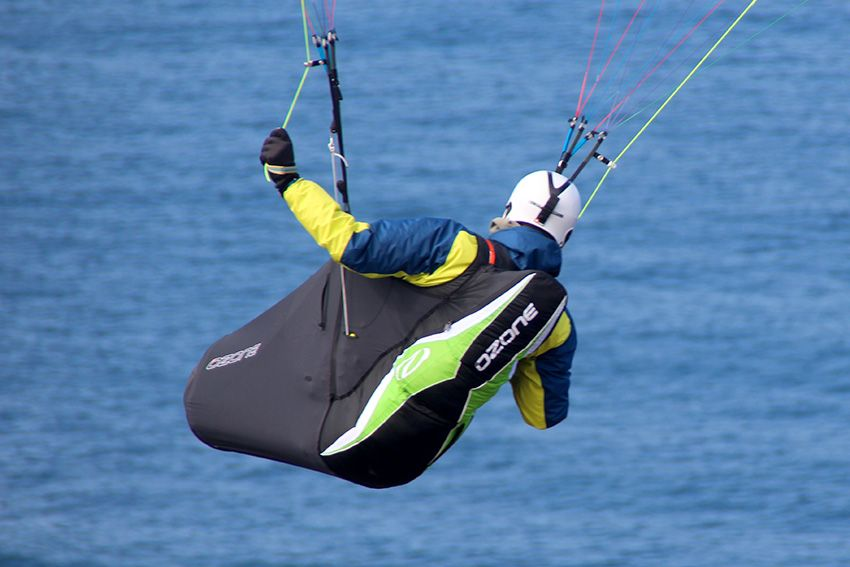Ozone Ozium 2 Liegegurtzeug mit Softshell Beinsack (Pod570)  M/M OCCASION